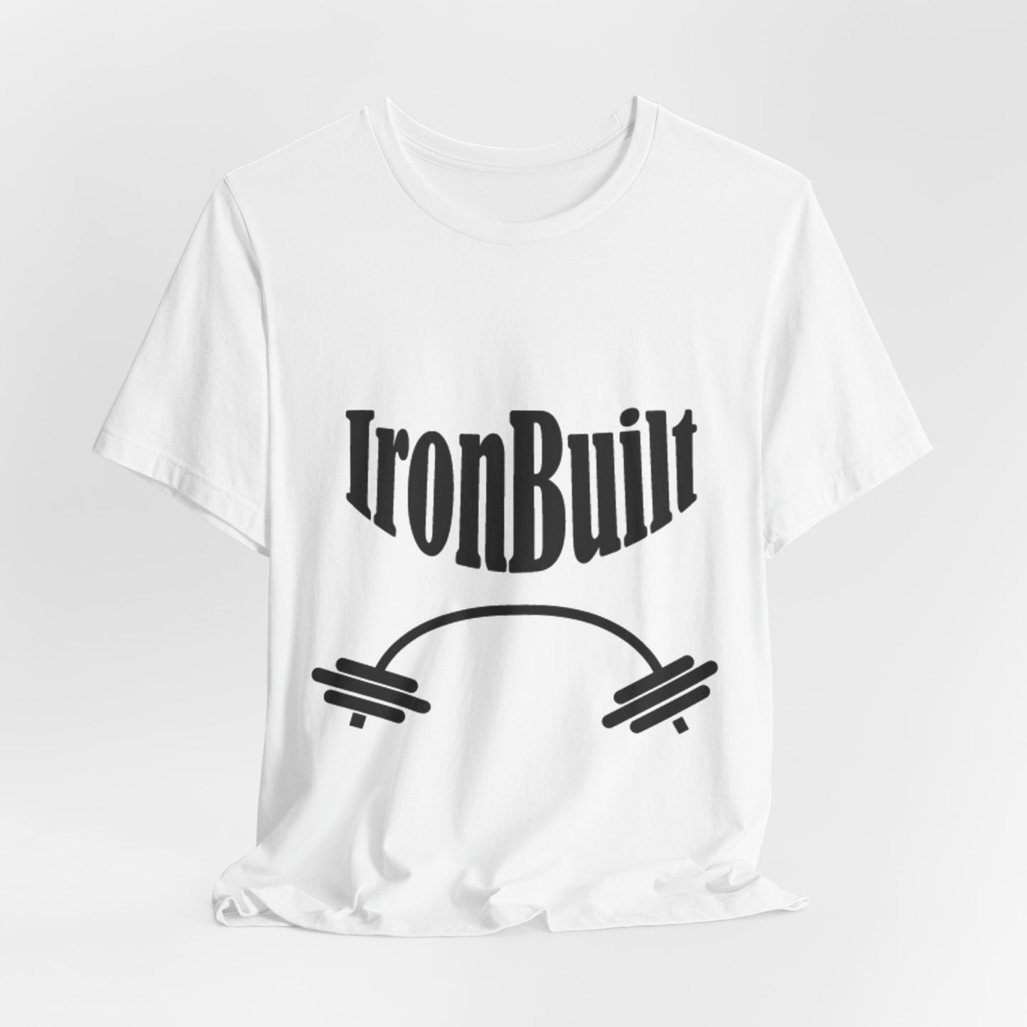 IronBuilt Barbell T‑Shirt — Strength Gym Tee