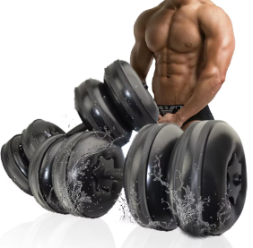 AquaFlex Water-Filled Dumbbells — Adjustable Home Gym Weights