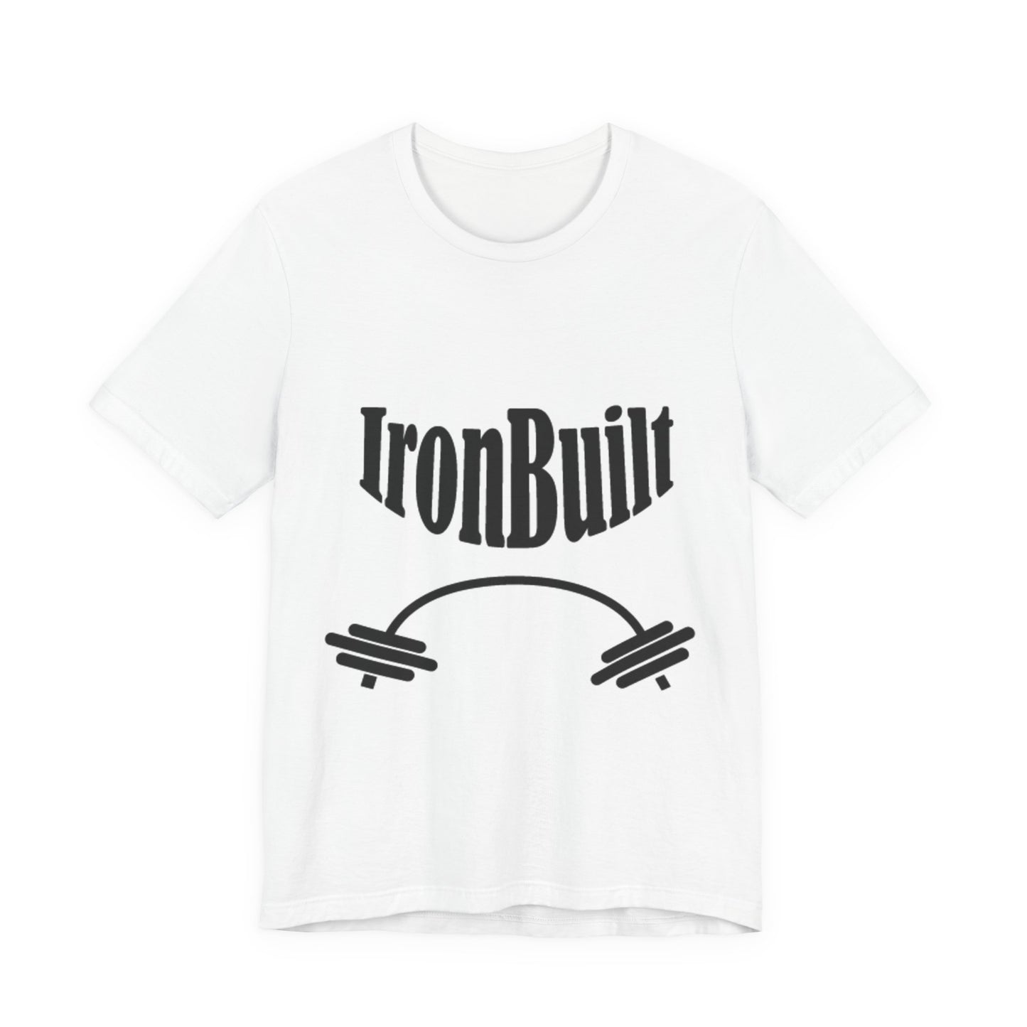 IronBuilt Barbell T‑Shirt — Strength Gym Tee
