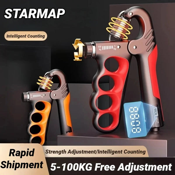5-100KG Electronic Counting Adjustable Grip For Rehabilitation Hand Muscle Strength Gym Wrist Strengthener Recovery Fitness