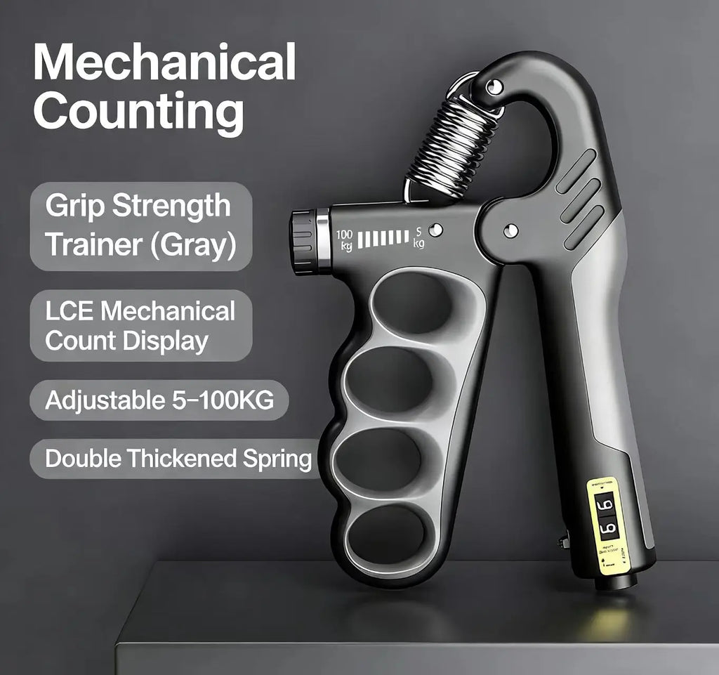 Adjustable Hand Gripper 5-100Kg Forearm Wrist Trainer for Gym Muscle Recovery Fitness Equipment