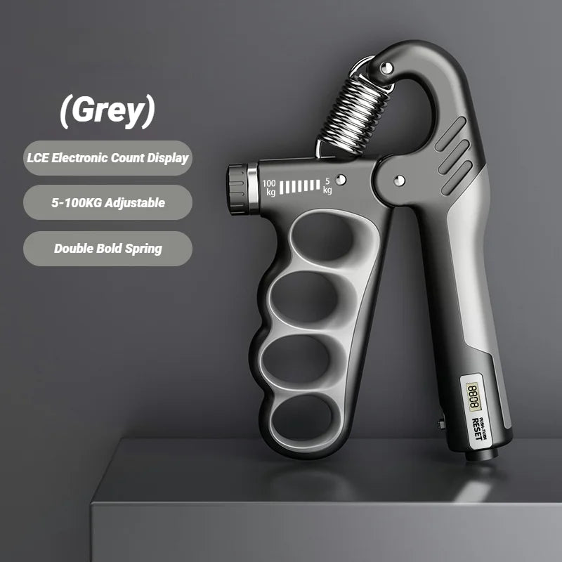 5-100KG Electronic Counting Adjustable Grip For Rehabilitation Hand Muscle Strength Gym Wrist Strengthener Recovery Fitness