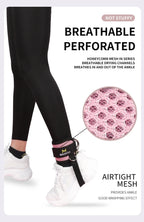 1Pcs Fitness Ankle Straps for Cable Machines Padded Ankle Cuffs for Leg Exercise WorkoutsFully Adjustable and Breathable Ankle