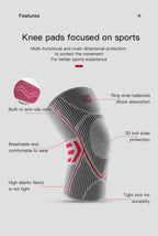 1 PCS Kyncilor Knee Brace Elastic Fitness Basketball Volleyball Running Cycling Daily Sports Nylon Sports Compression Knee Brace
